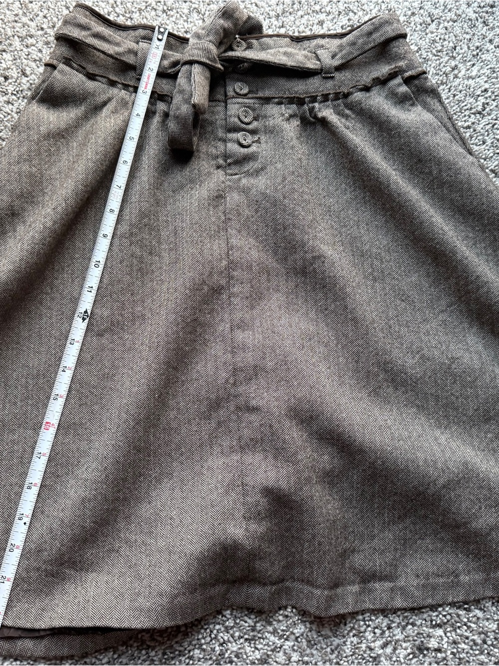Banana Republic Classic High-Waist A-Line Skirt in Brown